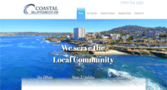 Desktop Screenshot of coastalsurgeons.com