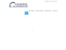 Tablet Screenshot of coastalsurgeons.com
